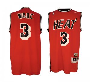 nba Miami Heat #3 Dwyane Wade Hardwood Classic Fashion M&N Swingman Jersey