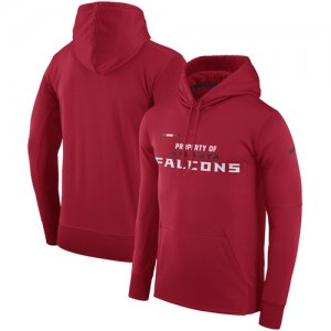 Men\'s Atlanta Falcons Nike Red Sideline Property Of Performance Pullover Hoodie