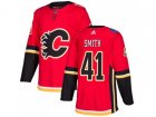 Youth Adidas Calgary Flames #41 Mike Smith Red Home Authentic Stitched NHL Jersey