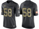 Nike Denver Broncos #58 Von Miller Mens Stitched Black NFL Salute to Service Limited Jerseys