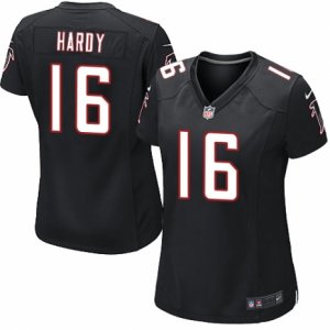 Women\'s Nike Atlanta Falcons #16 Justin Hardy Limited Black Alternate NFL Jersey