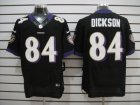 Nike Baltimore Ravens #84 Dickson Black colors Elite Jerseys