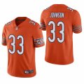 Mens Chicago Bears #33 Jaylon Johnson Orange Vapor Limited 2020 NFL