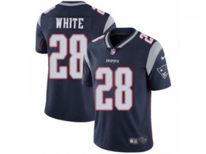 Mens Nike New England Patriots #28 James White Vapor Untouchable Limited Navy Blue Team Color NFL Jersey