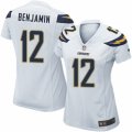 Womens Nike San Diego Chargers #12 Travis Benjamin Limited White NFL Jersey