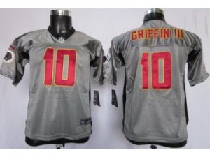 Nike Youth Washington Redskins #10 Robert Griffin III Grey Shadow Jerseys