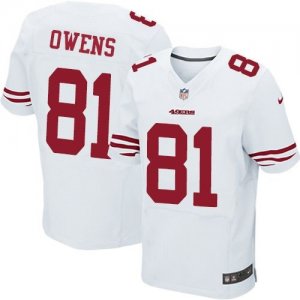 Nike San Francisco 49ers #81 Terrell Owens white Jersey(Elite)