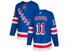 Men Adidas New York Rangers #11 Mark Messier Royal Blue Home Authentic Stitched NHL Jersey
