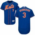 Mens Majestic New York Mets #3 Curtis Granderson Royal Blue Flexbase Authentic Collection MLB Jersey