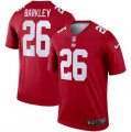 Nike Giants #26 Saquon Barkley Red Inverted Legend Jersey