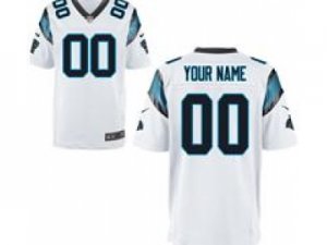 Men\'s Nike Carolina Panthers Customized Elite White Jerseys