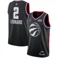 Raptors #2 Kawhi Leonard Black 2019 NBA All-Star Game Jordan Brand Swingman Jersey