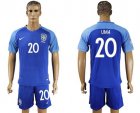 Brazil #20 LIMA Blue Soccer Country Jersey