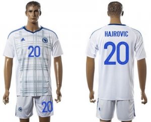 Bosnia Herzegovina #20 Hajrovic Away Soccer Country Jerse