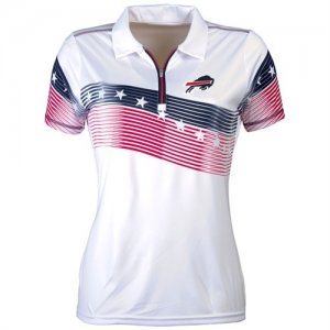 Womens Antigua Buffalo Bills White Patriot Polo