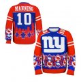 Nike New York Giants #10 Eli Manning Royal Blue Red Men Ugly Sweater