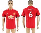 2017-18 Manchester United 6 POGBA Home Thailand Soccer Jersey