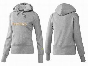 Women Baltimore Ravens Logo Pullover Hoodie-103