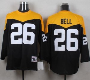 Mitchell And Ness 1967 Pittsburgh Steelers #26 Le\'Veon Bell Black Yelllow Throwback Men Stitched NFL Jersey