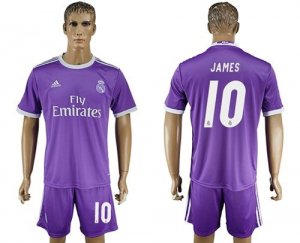 Real Madrid #10 James Away Soccer Club Jersey