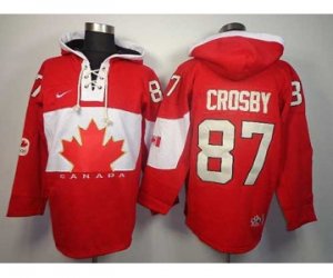 nhl jerseys team canada #87 crosby red[pullover hooded sweatshirt]