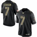 Men's Nike Cincinnati Bengals #7 Boomer Esiason Elite Black Salute to Service NFL Jersey