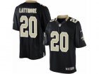 Mens Nike New Orleans Saints #20 Marshon Lattimore Limited Black Team Color NFL Jersey