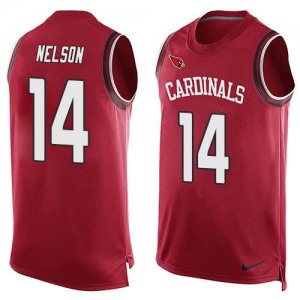 Nike Arizona Cardinals #14 J.J. Nelson Red Team Color Men\'s Stitched NFL Limited Tank Top Jersey