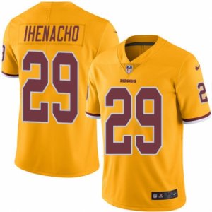 Youth Nike Washington Redskins #29 Duke Ihenacho Limited Gold Rush NFL Jersey