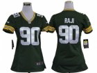 Nike women nfl green bay packers #90 raji green jerseys