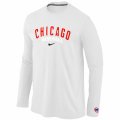 Chicago Cubs Long Sleeve T-Shirt white