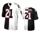 Atlanta Falcons #21 Deion Sanders White Splitl Jersey