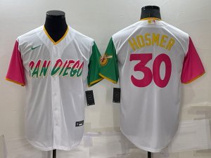 Padres #30 Eric Hosmer White Nike 2022 City Connect Cool Base Jerseys