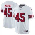 Nike 49ers #45 Tarvarius Moore White Color Rush Vapor Untouchable Limited Jersey