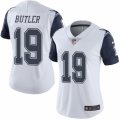 Women's Nike Dallas Cowboys #19 Brice Butler Limited White Rush NFL Jersey