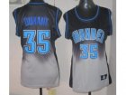 women nba oklahoma city thunder #35 durant black-gery