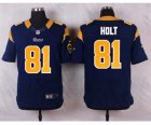 Nike NFL st. louis rams #81 holt blue jerseys[Elite]