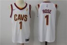 Cleveland Cavaliers #1 Derrick Rose White Nike Jersey