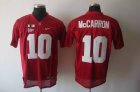 NCAA Alabama Crimson Tide #10 AJ McCarron Red 2016 College Football Playoff National Championship Jersey