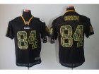 Nike NFL Pittsburgh Steelers #84 Antonio Brown Lights Out Black Jerseys(Camo Number Elite)