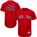 2016 Men Boston Red Sox #42 Jackie Robinson Majestic Red Authentic Collection Flexbase Jersey