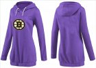 NHL Women Boston Bruins Logo Pullover Hoodie 10