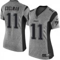 Women Nike Patriots #11 Julian Edelman Gray Stitched NFL Limited Gridiron Gray Jersey