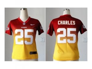 ke women jerseys kansas city chiefs #25 jamaal charles red-yellow[Elite II drift fashion]