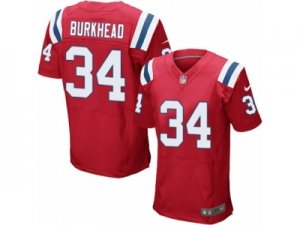 Mens Nike New England Patriots #34 Rex Burkhead Elite Red Alternate NFL Jersey