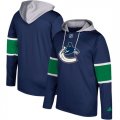 Mens Vancouver Canucks Adidas Navy Silver Jersey Pullover Hoodie