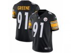 Mens Nike Pittsburgh Steelers #91 Kevin Greene Vapor Untouchable Limited Black Team Color NFL Jersey