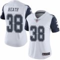 Women's Nike Dallas Cowboys #38 Jeff Heath Limited White Rush NFL Jersey