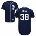 Men's Majestic San Diego Padres #38 Tyson Ross Navy Blue Flexbase Authentic Collection MLB Jersey