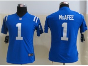 Nike Women Indianapolis Colts #1 Mcafee Blue Jerseys